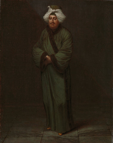 Mehmet, the vizir kâhyasi, Jean Baptiste Vanmour, c. 1727 - c. 1730 Canvas Print