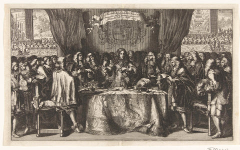 William III sworn in as captain-general, 1672, anonymous, 1672 - 1675 Canvas Print