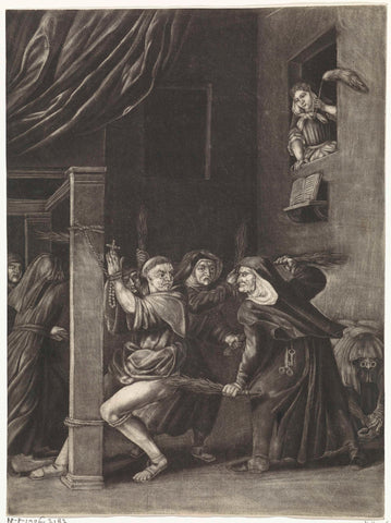 Nuns elen Broer Cornelis, Jacob Gole, 1670 - 1724 Canvas Print