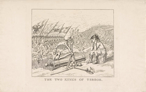 The two kings of terror, 1813, anonymous, 1813 - 1814 Canvas Print