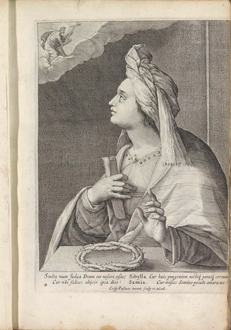 Sibyl of Samos, Crispijn van de Passe (I), 1615 Canvas Print