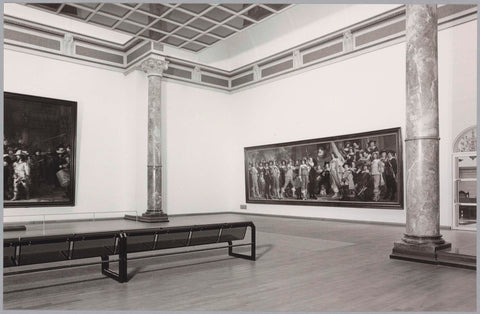 Night watch room with two paintings, seen to the southwest, 1984 Canvas Print