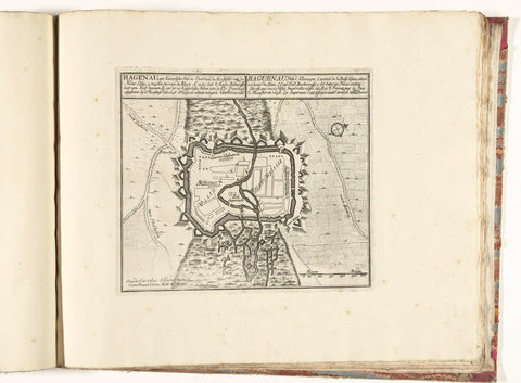 Map of Haguenau, c. 1701-1713, Abraham Allard, 1701 - 1714 Canvas Print