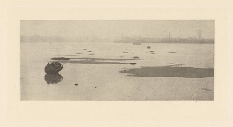 Breydon bij eb, Peter Henry Emerson (attributed to), 1887 - 1890 Canvas Print