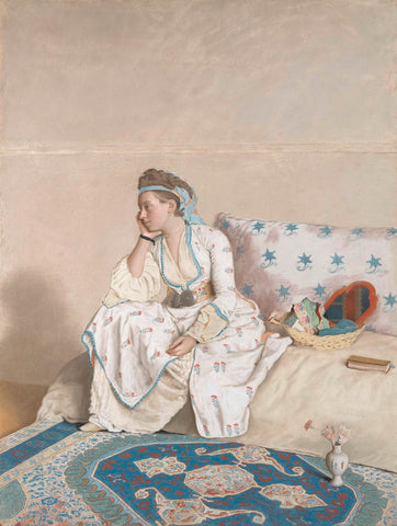 Marie Fargues, the Painter’s Wife, Jean-Etienne Liotard, 1756 - 1758 Canvas Print