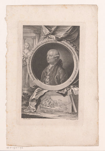 Portrait of Johann Alexander Brambilla, Johann Ernst Mansfeld, 1749 - 1796 Canvas Print