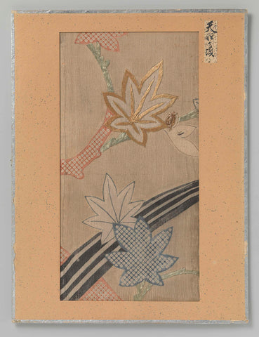 Fragment of textiles, anonymous, 1781 - 1789 Canvas Print