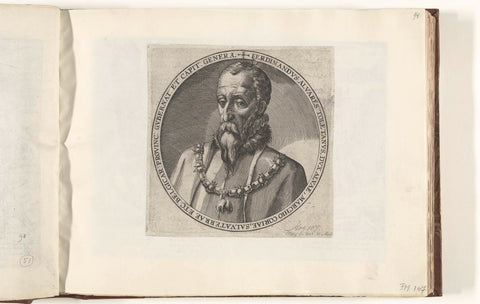 Portrait of the Duke of Alba, Frans Hogenberg (workshop of), 1586 - 1587 Canvas Print