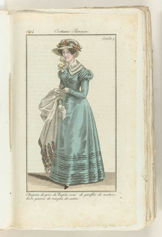 Journal des Dames et des Modes 1824, Costume Parisien (2230), anonymous, 1824 Canvas Print