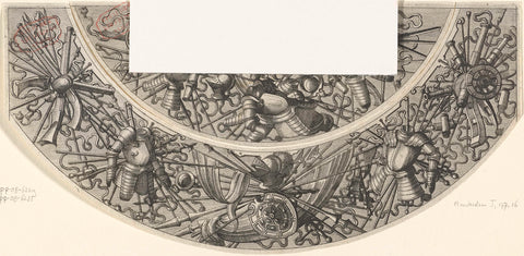 Large curved frieze, Johannes or Lucas van Doetechum, 1572 Canvas Print