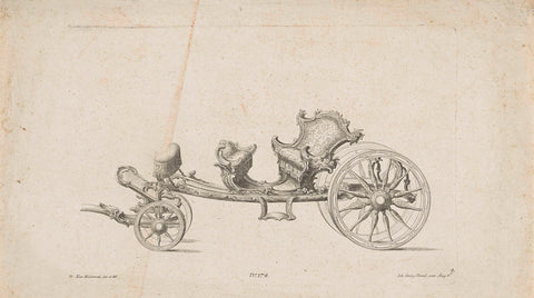 Open carriage, unknown, 1731 - 1775 Canvas Print