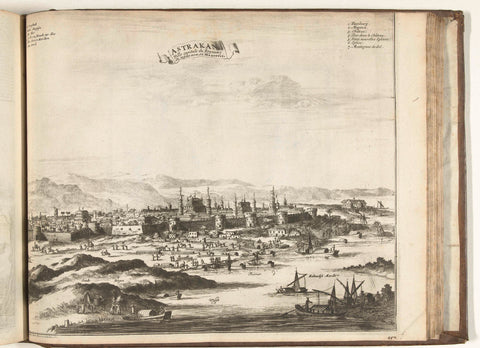 View of Astrakhan, 1726, anonymous, 1726 Canvas Print