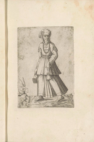 Hungarian woman, Ferando Bertelli, 1569 Canvas Print