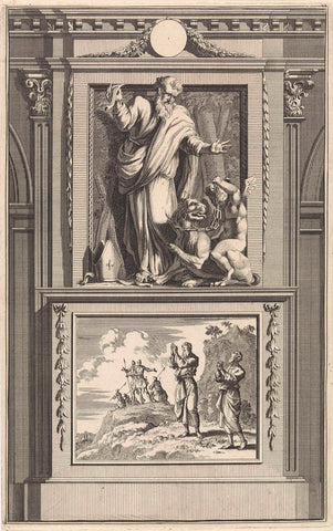 Saint Gregory of Nyssa, Jan Luyken, 1698 Canvas Print