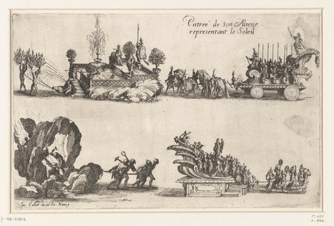 Entrance of Charles IV of Lorraine, Jacques Callot, 1627 Canvas Print