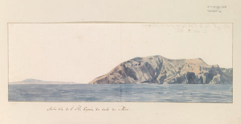 View of the south coast of Capri island, Louis Ducros, 1778 Canvas Print