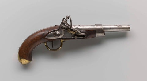 Flintlock Pistol, anonymous, 1825 Canvas Print