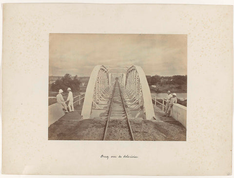 Bridge over the Solo river, anonymous, 1880 - 1888 Canvas Print