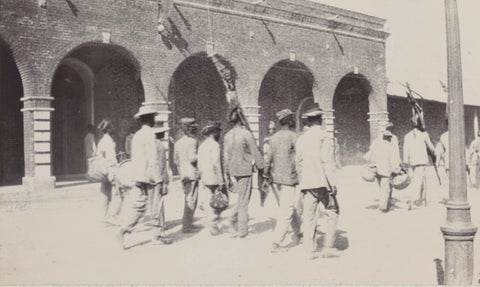 Haitian soldiers, Andries Augustus Boom, 1911 Canvas Print