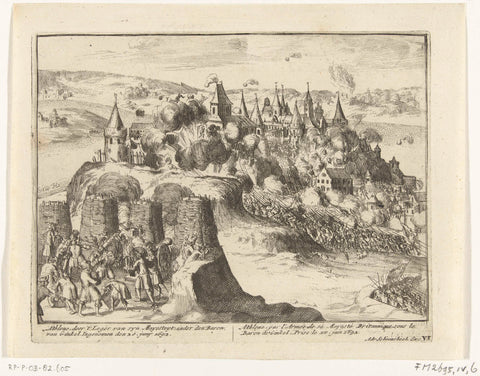 Intake of Athlone, 1691, anonymous, 1695 Canvas Print