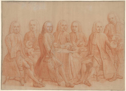 Session of regents, 1750, Pieter Louw, 1750 Canvas Print