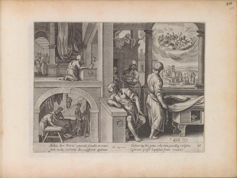 Peter's vision of the unclean animals, anonymous, 1643 Canvas Print