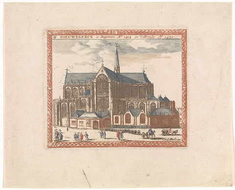 Nieuwe Kerk in Amsterdam, anonymous, 1695 - 1699 Canvas Print