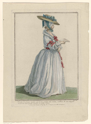 Marie Antoinette: The Queen of Fashion: Gallerie des Modes et Costumes Français, Nicolas Dupin, 1784 Canvas Print