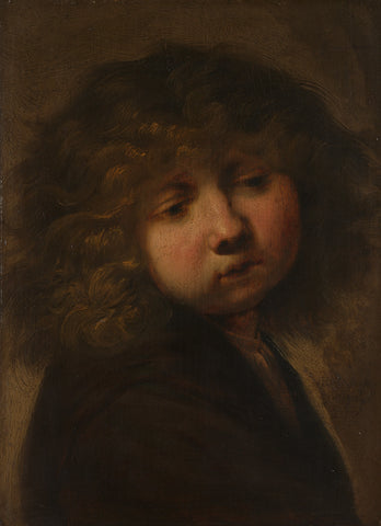 Head of a Boy, Rembrandt van Rijn (circle of), after 1643 Canvas Print