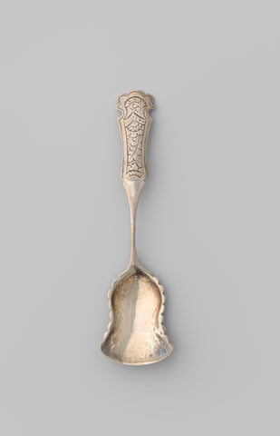 Teaspoon of silver, A.H. Derkinderen (possibly), 1850 Canvas Print