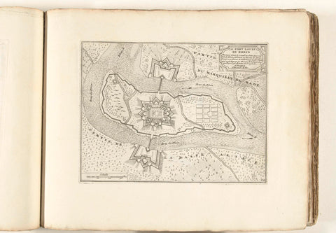 Map of Fort Louis, c. 1702, anonymous, 1702 - 1703 Canvas Print