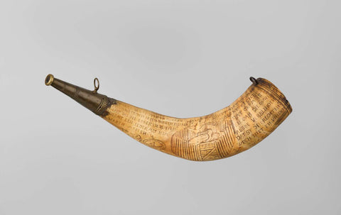 Horn (end-blown horn), anonymous, 1587 Canvas Print