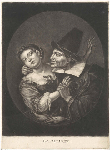 Unwanted Embrace, Jacob Gole, 1670 - 1724 Canvas Print