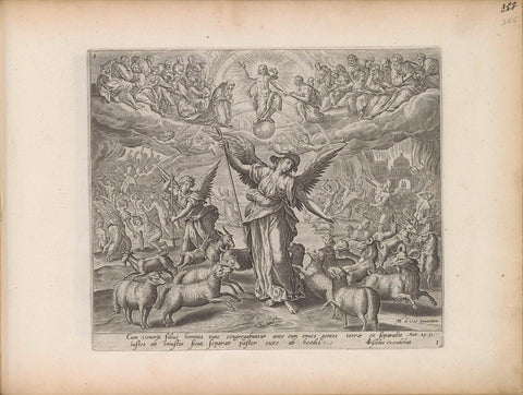 Separation of the sheep and goats and the last judgment, Maerten de Vos, 1643 Canvas Print