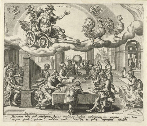 The Planet Mercury and Its Children, Harmen Jansz Muller, 1638 - 1646 Canvas Print