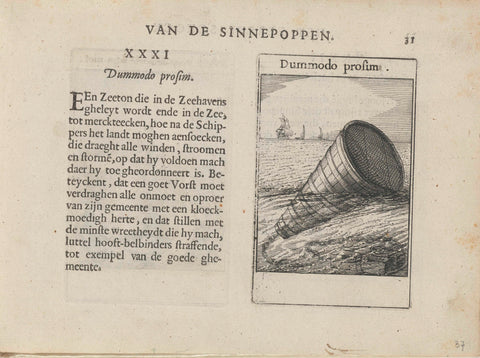 XXXI Dummodo prosim, Roemer Visscher, 1614 Canvas Print