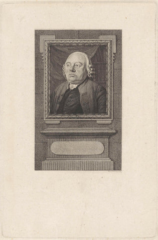 Portrait of Jacobus Ermerins, Reinier Vinkeles (I), 1797 Canvas Print