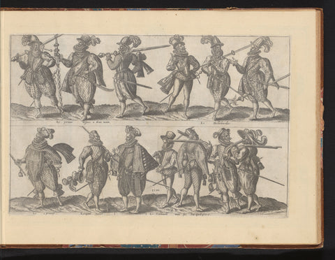 Soldiers, dressed according to the fashion of c. 1580, Abraham de Bruyn, 1580 Canvas Print