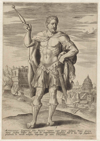 King Artaxerxes I, anonymous, 1547 - 1585 Canvas Print