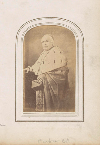 Portrait of a Roman Catholic cleric, possibly a cardinal, anonymous, 1865 - 1880 Canvas Print