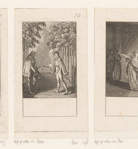 Malcolm en Macduff besluiten samen te vechten tegen Macbeth, Daniel Nikolaus Chodowiecki, 1784 Canvas Print