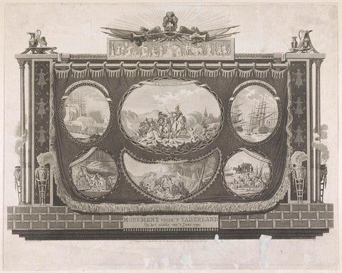 Monument for the Fatherland, 1799, Ludwig Gottlieb Portman, 1800 Canvas Print