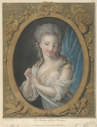 Jonge vrouw in de ochtend, Louis Marin Bonnet, 1776 Canvas Print