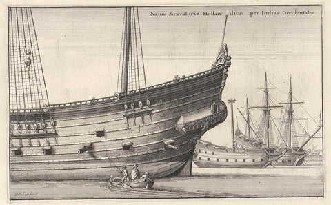 Dutch West Indies navigator, Wenceslaus Hollar, 1647 Canvas Print