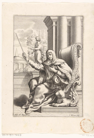 Docilita, Cornelis Bloemaert (II), 1640 Canvas Print