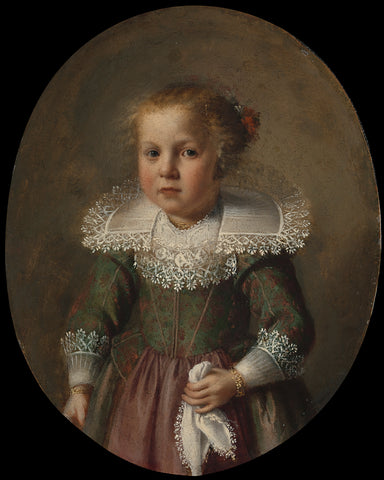 Portrait of Josina Cornelisdr van Esch, anonymous (possibly), 1632 Canvas Print