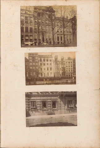 Building on the Herengracht with members of the Crommelin family visible behind windows, anonymous, c. 1885 - c. 1890 Canvas Print