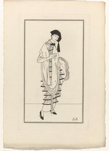 Journal des Dames et des Modes, Costumes Parisiens, 1914, No. 132, Jan van Brock, 1914 Canvas Print