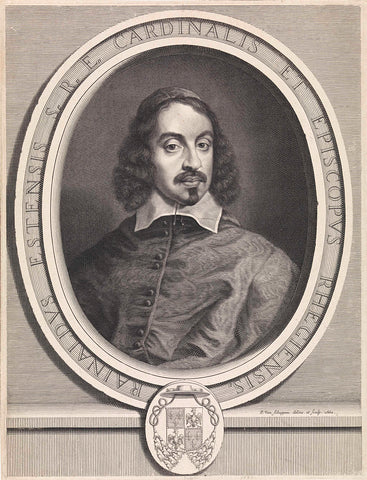 Portrait of Rinaldo d'Este, Pieter van Schuppen, 1662 Canvas Print