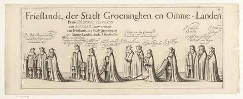 Funeral procession of William Frederick, Count of Nassau-Dietz (sheet 11), 1665, Michel Noé, 1666 Canvas Print